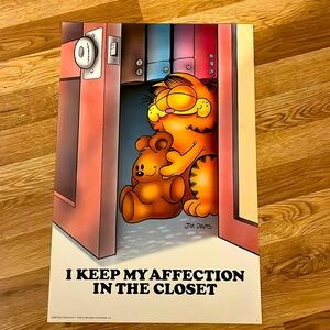 Vintage 1978 Garfield poster